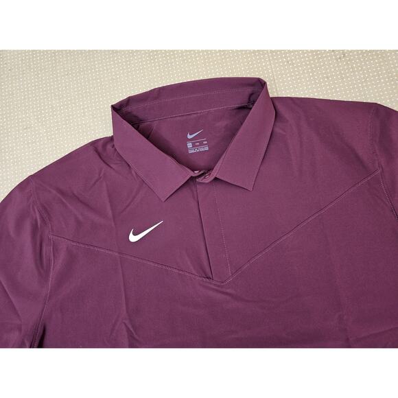 Nike Coaches Dri-FIT Polo Shirt Mens 2XL Short Sleeve Red CW3434 - Picture 2 of 9